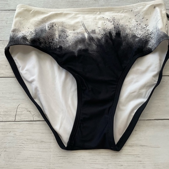 Calvin Klein Women's Printed High Waist Bikini Bottoms Swimsuit Black - Picture 3 of 8